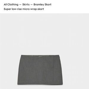 Sunday Best Bramley Skort - Gray Micro Wrap Skort